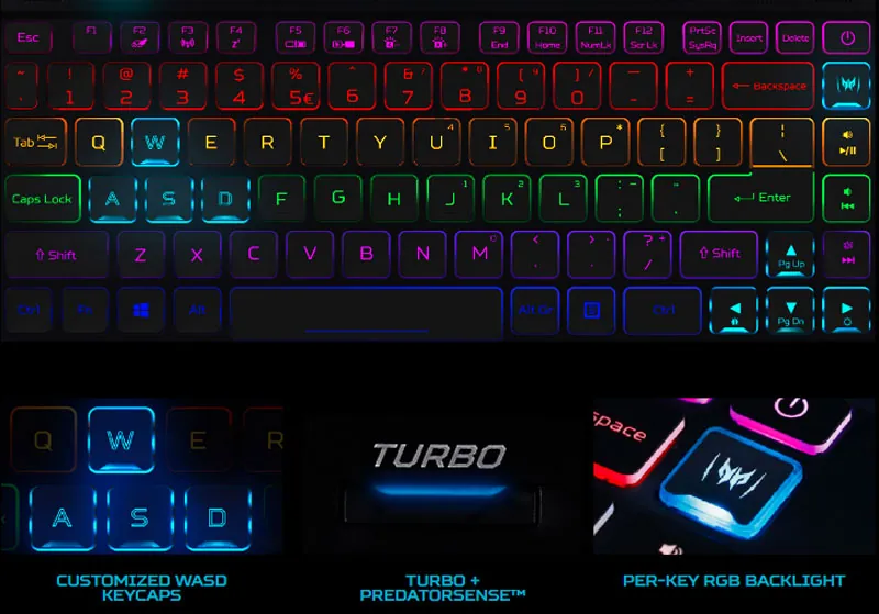 bàn phím laptop acer triton 500