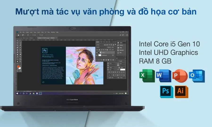 Laptop Asus ExpertBook P2451FA-EK1621 cấu hình mạnh mẽ
