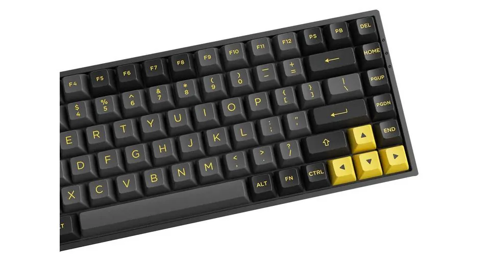 Bàn Phím Cơ AKKO 3084B Plus Black & Gold (AKKO CS Switch Jelly Pink)