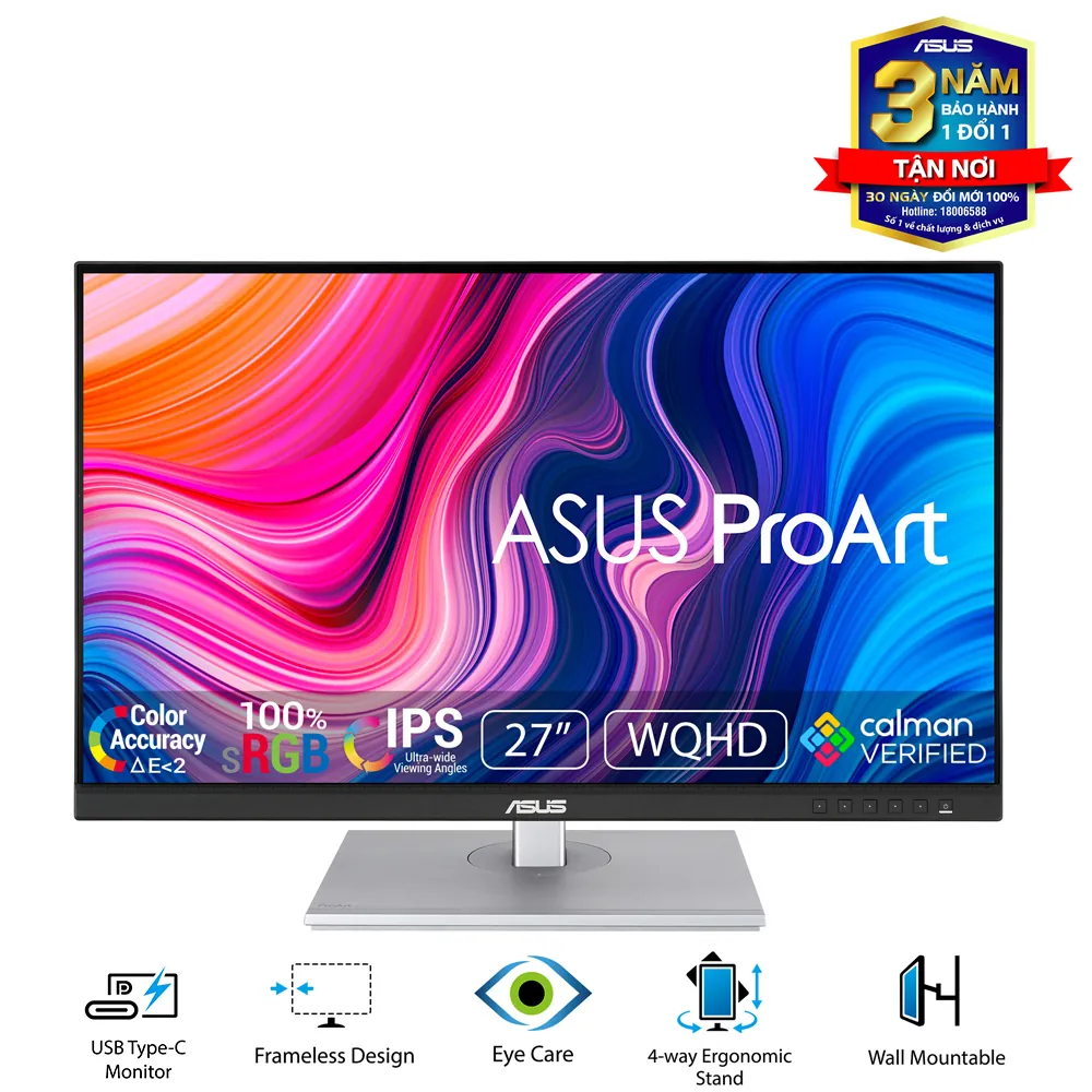 Màn hình ASUS ProArt PA278CV (27inch / 2K / IPS / 75Hz)
