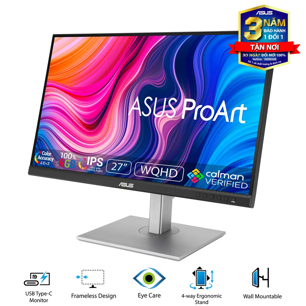 Màn hình ASUS ProArt PA278CV (27inch / 2K / IPS / 75Hz)