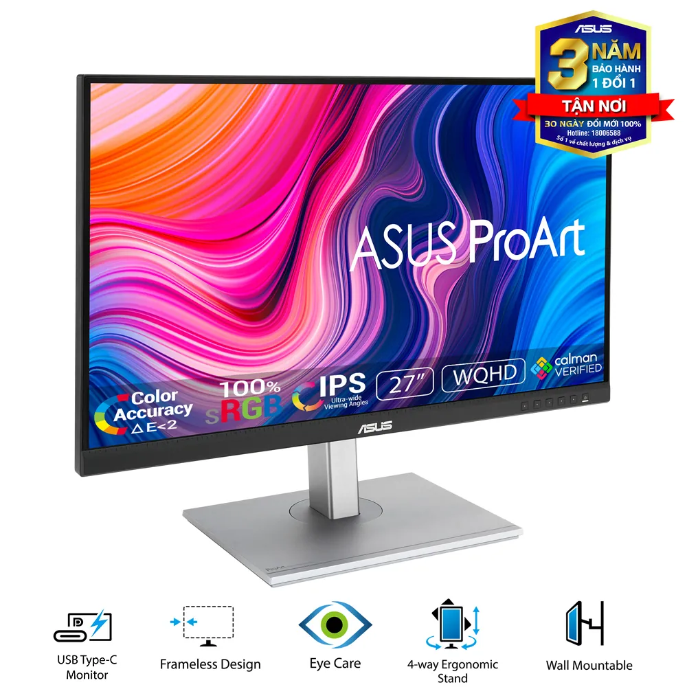 Màn hình ASUS ProArt PA278CV (27inch / 2K / IPS / 75Hz)